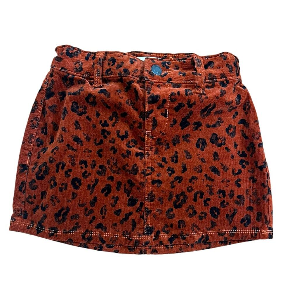 SO Animal Print Corduroy Skirt - Size 7